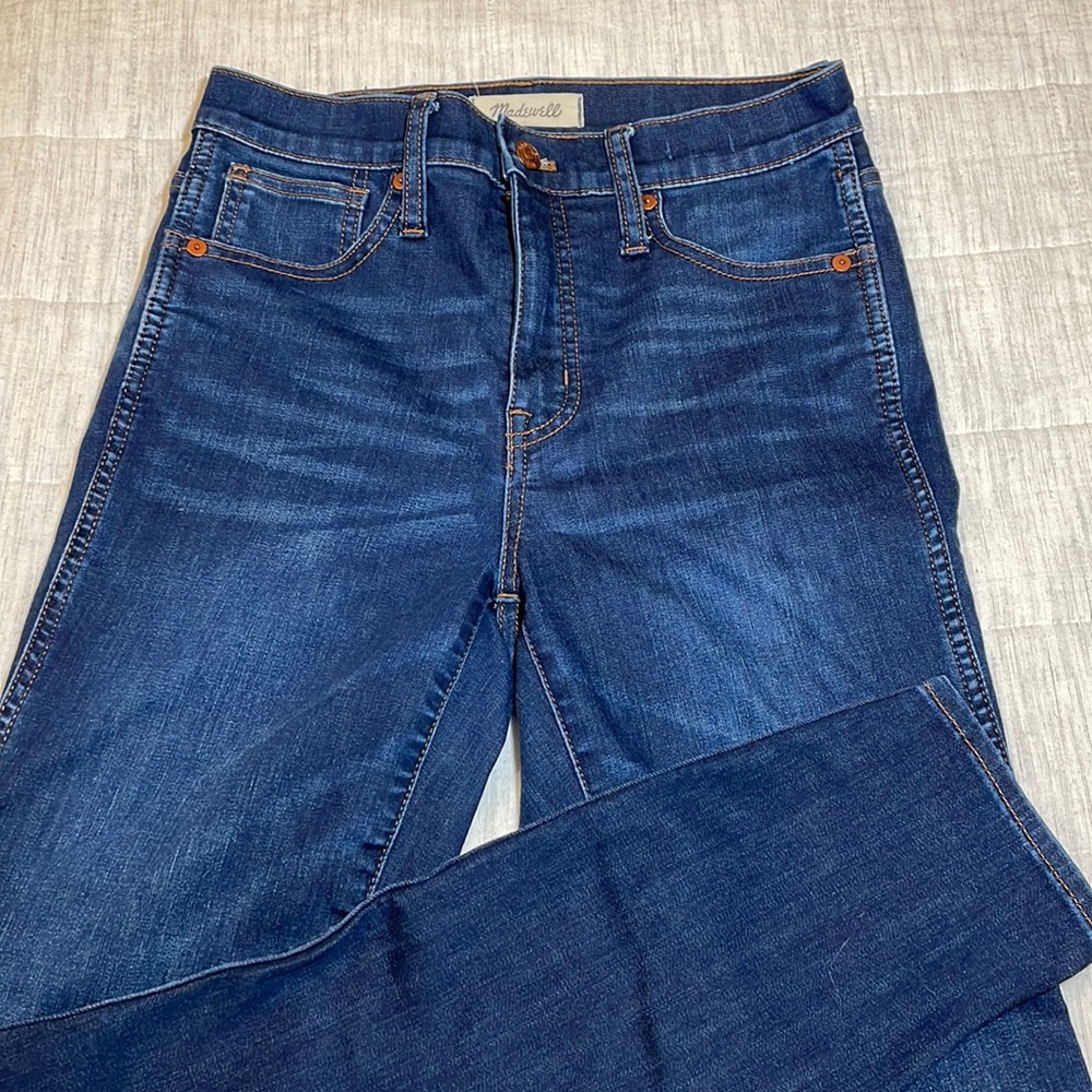 MADEWELL 10” High Waist Skinny Jeans Mid Wash SIZE 26 / 28” INSEAM